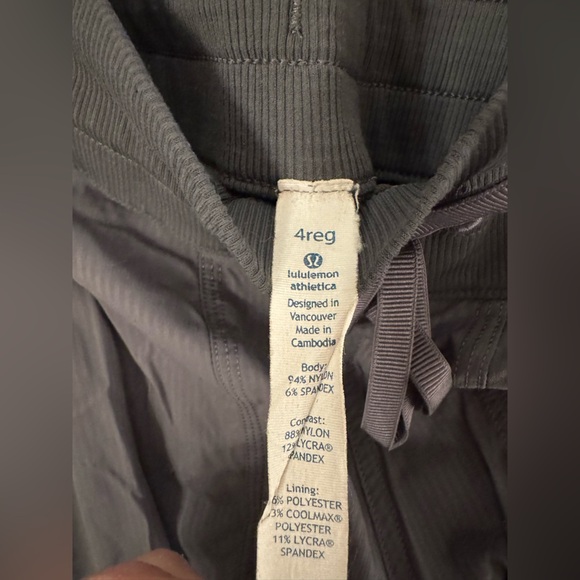 Lululemon Women’s Mid Rise Swift 28in Gray Joggers - Picture 6 of 6